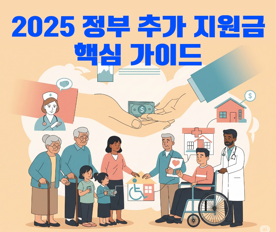 2025년 정부의 저소득 및 취약계층 추가 지원금 - 돈, 주거, 의료, 교육 등 다양한 형태로 지원