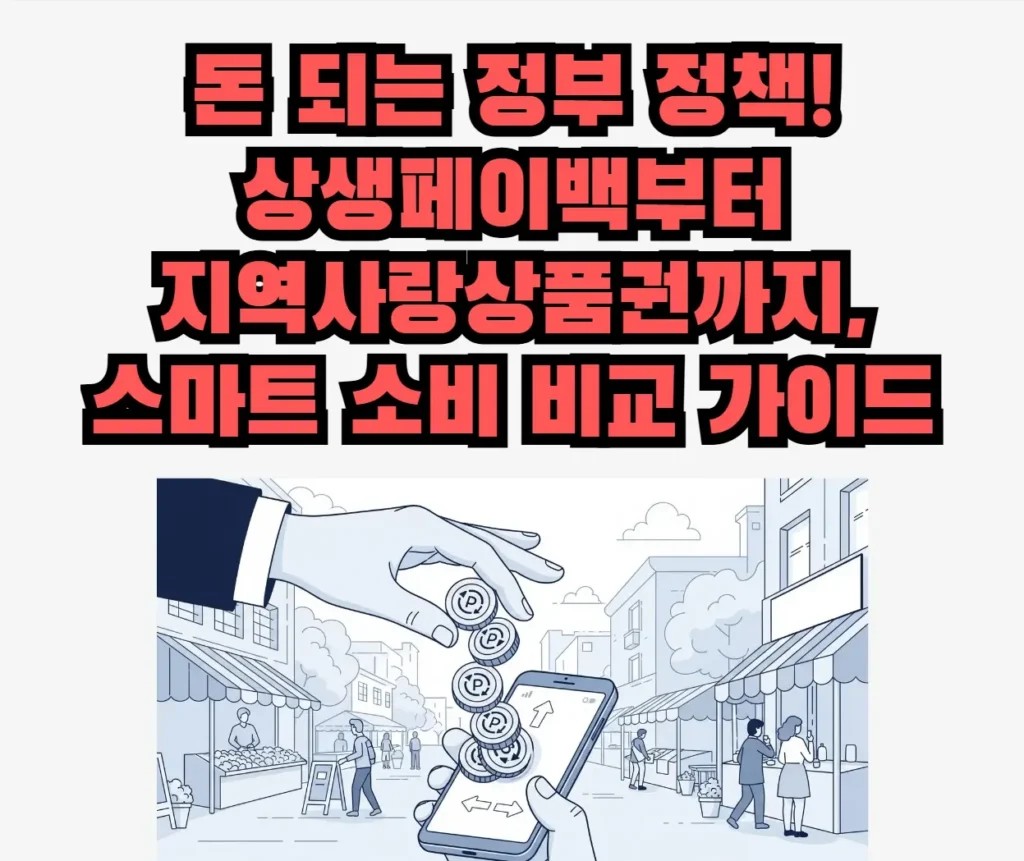 블로그 기사 '상생페이백'의 핵심 내용을 시각화한 그림.
