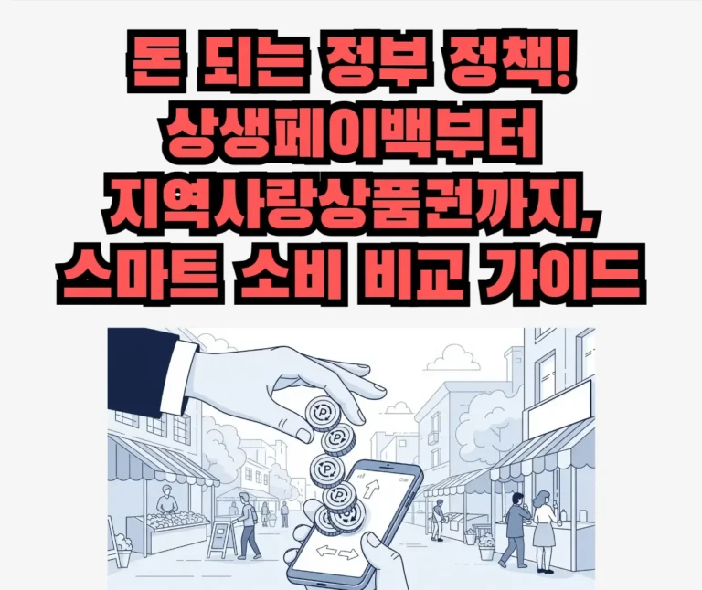 블로그 기사 '상생페이백'의 핵심 내용을 시각화한 그림.